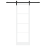 Puerta Deslizante con Juego de Hardware Blanca 78x232 cm Madera Sólida de Pino | Foro24.es | Tu tienda online para hogar, jardín y más Foro24.es