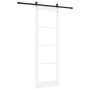 Puerta Deslizante con Juego de Hardware Blanca 78x232 cm Madera Sólida de Pino | Foro24.es | Tu tienda online para hogar, jardín y más Foro24.es