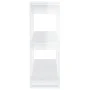Shiny white shelf/space divider 80x30x87 cm by vidaXL, Bookcases and shelves - Ref: Foro24-811589, Price: 34,17 €, Discount: %