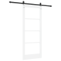 Puerta corredera  con juego de herrajes Blanco 83x202 cm Madera maciza de pino | Foro24.es | Tu tienda online para hogar, jardín y más Foro24.es