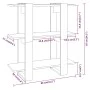 Shiny white shelf/space divider 80x30x87 cm by vidaXL, Bookcases and shelves - Ref: Foro24-811589, Price: 34,17 €, Discount: %