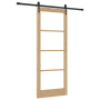 Juego de Puerta Corredera  con Juego de Accesorios 83x211 cm Madera Maciza de Pino | Foro24.es | Tu tienda online para hogar, jardín y más Foro24.es