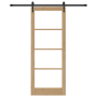Juego de Puerta Corredera  con Juego de Accesorios 83x211 cm Madera Maciza de Pino | Foro24.es | Tu tienda online para hogar, jardín y más Foro24.es