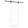 Puerta Corrediza  con Juego de Herrajes Blanca 83x211 cm de Madera Sólida de Pino | Foro24.es | Tu tienda online para hogar, jardín y más Foro24.es