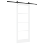 Puerta Corrediza  con Juego de Herrajes Blanca 83x211 cm de Madera Sólida de Pino | Foro24.es | Tu tienda online para hogar, jardín y más Foro24.es
