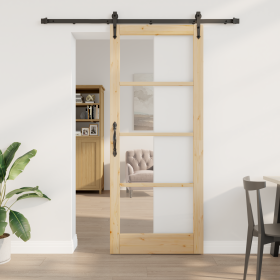 Puerta Corredera con Juego de Herrajes 86x211 cm
