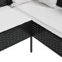 L-shaped sofa with black synthetic rattan cushions by vidaXL, Outdoor sofas - Ref: Foro24-318584, Price: 198,79 €, Discount: %