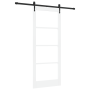 Puerta deslizante  con juego de herrajes blanca 86x211 cm de madera maciza de pino | Foro24.es | Tu tienda online para hogar, jardín y más Foro24.es