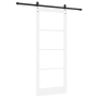 Puerta deslizante  con juego de herrajes blanca 86x211 cm de madera maciza de pino | Foro24.es | Tu tienda online para hogar, jardín y más Foro24.es