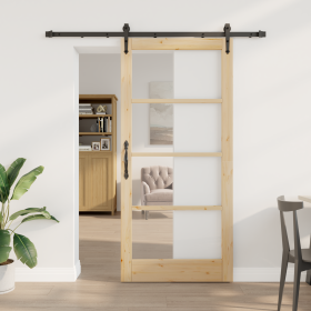 Puerta Corredera con Juego de Herrajes 93x202 cm