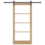 Puerta Corredera  con Juego de Herrajes 93x202 cm de Madera Sólida de Pino | Foro24.es | Tu tienda online para hogar, jardín y más Foro24.es