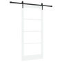Puerta Deslizante  con Juego de Herrajes Blanca 93x202 cm Madera Sólida de Pino | Foro24.es | Tu tienda online para hogar, jardín y más Foro24.es