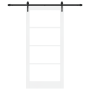 Puerta Deslizante  con Juego de Herrajes Blanca 93x202 cm Madera Sólida de Pino | Foro24.es | Tu tienda online para hogar, jardín y más Foro24.es