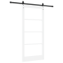 Puerta Deslizante  con Juego de Herrajes Blanca 93x202 cm Madera Sólida de Pino | Foro24.es | Tu tienda online para hogar, jardín y más Foro24.es