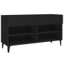 Schwarzer Schuhschrank aus Sperrholz, 102 x 35 x 55 cm von vidaXL, Schuhregale und Schuhorganisatoren - Ref: Foro24-812826, P...