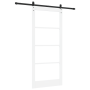 Puerta Corredera  con Juego de Hardware Blanco 93x211 cm Madera Maciza de Pino | Foro24.es | Tu tienda online para hogar, jardín y más Foro24.es