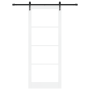 Puerta Corredera con Set de Herramientas Blanca 93x232 cm de Madera Maciza de Pino | Foro24.es | Tu tienda online para hogar, jardín y más Foro24.es
