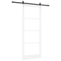 Puerta Corredera con Set de Herramientas Blanca 93x232 cm de Madera Maciza de Pino | Foro24.es | Tu tienda online para hogar, jardín y más Foro24.es