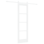 Puerta Deslizante  con Juego de Accesorios Blanca 61x198.5 cm Madera Maciza de Pino | Foro24.es | Tu tienda online para hogar, jardín y más Foro24.es