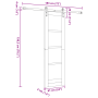 Puerta Deslizante  con Juego de Accesorios Blanca 61x198.5 cm Madera Maciza de Pino | Foro24.es | Tu tienda online para hogar, jardín y más Foro24.es