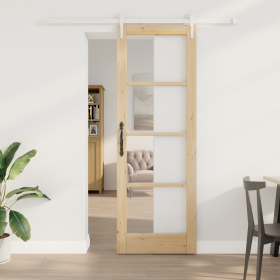 Puerta Deslizante con Juego de Herrajes 73.5x211