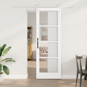 Puerta Corrediza con Juego de Accesorios Blanca