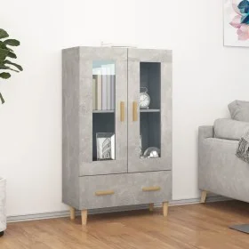 Concrete gray plywood sideboard 70x31x115 cm by vidaXL, Sideboards - Ref: Foro24-812550, Price: 83,15 €, Discount: %