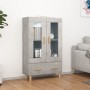 Aparador de madera contrachapada gris hormigón 70x31x115 cm de vidaXL, Aparadores - Ref: Foro24-812550, Precio: 84,06 €