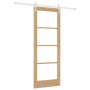 Puerta Deslizante  con Juego de Herrajes 78x202 cm Madera Maciza de Pino | Foro24.es | Tu tienda online para hogar, jardín y más Foro24.es