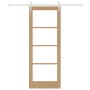 Puerta Deslizante  con Juego de Herrajes 78x202 cm Madera Maciza de Pino | Foro24.es | Tu tienda online para hogar, jardín y más Foro24.es