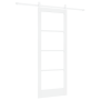 Puerta Corredera  con Juego de Herrajes Blanca 78x202 cm Madera Maciza de Pino | Foro24.es | Tu tienda online para hogar, jardín y más Foro24.es