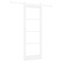 Puerta Corredera  con Juego de Herrajes Blanca 78x202 cm Madera Maciza de Pino | Foro24.es | Tu tienda online para hogar, jardín y más Foro24.es