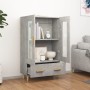 Aparador de madera contrachapada gris hormigón 70x31x115 cm de vidaXL, Aparadores - Ref: Foro24-812550, Precio: 84,06 €