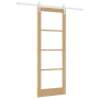 Set de puerta deslizante  con herrajes 78x211 cm de madera maciza de pino | Foro24.es | Tu tienda online para hogar, jardín y más Foro24.es