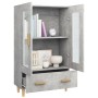 Aparador de madera contrachapada gris hormigón 70x31x115 cm de vidaXL, Aparadores - Ref: Foro24-812550, Precio: 84,06 €