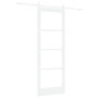 Set de Puerta Corredera  con Kit de Herrajes Blanca 78x211 cm Madera Sólida Pino | Foro24.es | Tu tienda online para hogar, jardín y más Foro24.es