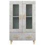 Aparador de madera contrachapada gris hormigón 70x31x115 cm de vidaXL, Aparadores - Ref: Foro24-812550, Precio: 84,06 €