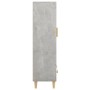 Aparador de madera contrachapada gris hormigón 70x31x115 cm de vidaXL, Aparadores - Ref: Foro24-812550, Precio: 84,06 €