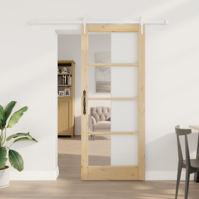 Puerta Corredera con Juego de Herrajes 83x202 cm