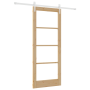 Puerta Corredera  con Juego de Herrajes 83x202 cm Madera Sólida de Pino | Foro24.es | Tu tienda online para hogar, jardín y más Foro24.es