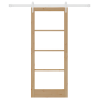 Puerta Corredera  con Juego de Herrajes 83x202 cm Madera Sólida de Pino | Foro24.es | Tu tienda online para hogar, jardín y más Foro24.es