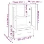 Betongraues Sperrholz-Sideboard 70x31x115 cm von vidaXL, Sideboards - Ref: Foro24-812550, Preis: 84,14 €, Rabatt: %