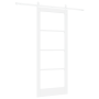 Puerta Corredera con Juego de Herrajes Blanca 83x202 cm Madera Maciza de Pino | Foro24.es | Tu tienda online para hogar, jardín y más Foro24.es