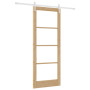 Puerta Corrediza  con Juego de Herrajes 83x211 cm Madera Maciza Pino | Foro24.es | Tu tienda online para hogar, jardín y más Foro24.es
