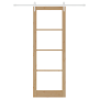 Puerta Deslizante con Juego de Herrajes 83x232 cm Madera Sólida de Pino | Foro24.es | Tu tienda online para hogar, jardín y más Foro24.es