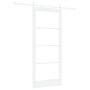 Puerta corredera  con juego de accesorios blanca 86x198.5 cm madera sólida de pino | Foro24.es | Tu tienda online para hogar, jardín y más Foro24.es