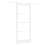 Puerta corredera  con juego de accesorios blanca 86x198.5 cm madera sólida de pino | Foro24.es | Tu tienda online para hogar, jardín y más Foro24.es