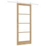 Puerta Corredera  con Hardware Set 86x211 cm Madera Sólida de Pino | Foro24.es | Tu tienda online para hogar, jardín y más Foro24.es