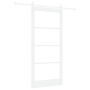 Puerta Deslizante  con Juego de Herrajes Blanca 93x202 cm de Madera Maciza de Pino | Foro24.es | Tu tienda online para hogar, jardín y más Foro24.es