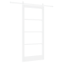 Puerta Deslizante  con Juego de Herrajes Blanca 93x202 cm de Madera Maciza de Pino | Foro24.es | Tu tienda online para hogar, jardín y más Foro24.es